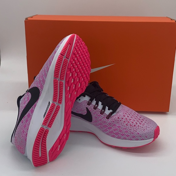 Nike women’s air zoom pegasus 35 pink black shoes - Picture 3 of 6